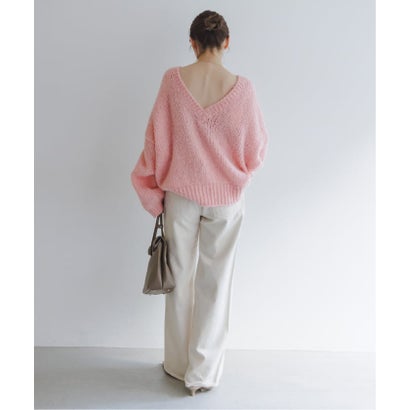 《WEB限定追加予約・別注》TRICOTS JEAN MARC 2WAYボリュームニット （ピンク）｜詳細画像