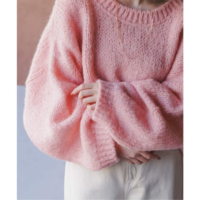 《WEB限定追加予約・別注》TRICOTS JEAN MARC 2WAYボリュームニット （ピンク）