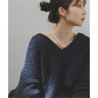 《WEB限定追加予約・別注》TRICOTS JEAN MARC 2WAYボリュームニット （ネイビー）｜詳細画像