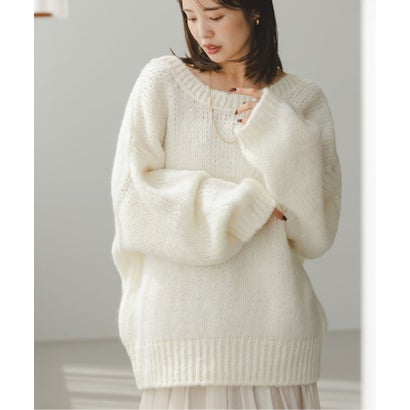 《WEB限定追加予約・別注》TRICOTS JEAN MARC 2WAYボリュームニット （ネイビー）｜詳細画像