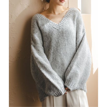 《WEB限定追加予約・別注》TRICOTS JEAN MARC 2WAYボリュームニット （パープル）｜詳細画像