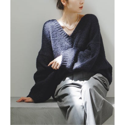《WEB限定追加予約・別注》TRICOTS JEAN MARC 2WAYボリュームニット （パープル）｜詳細画像