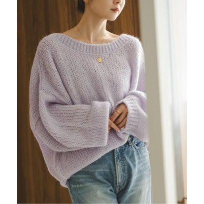 《WEB限定追加予約・別注》TRICOTS JEAN MARC 2WAYボリュームニット （パープル）｜詳細画像