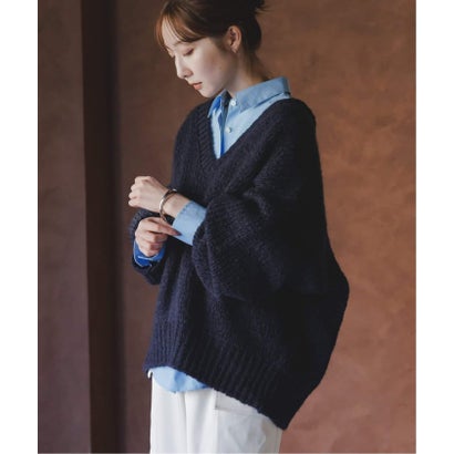 《WEB限定追加予約・別注》TRICOTS JEAN MARC 2WAYボリュームニット （パープル）｜詳細画像