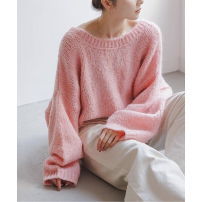 《WEB限定追加予約・別注》TRICOTS JEAN MARC 2WAYボリュームニット （パープル）｜詳細画像