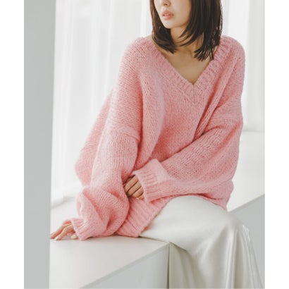《WEB限定追加予約・別注》TRICOTS JEAN MARC 2WAYボリュームニット （パープル）｜詳細画像