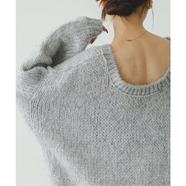 《WEB限定追加予約・別注》TRICOTS JEAN MARC 2WAYボリュームニット （グレー）