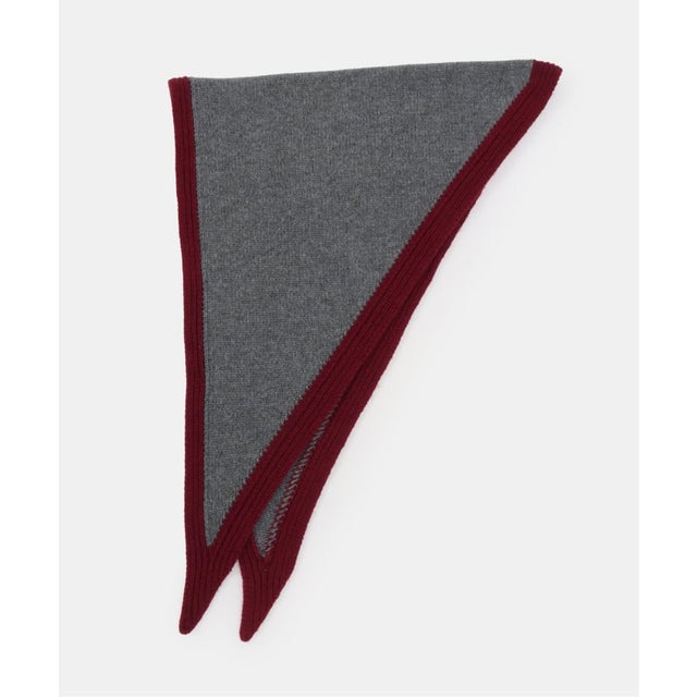 WILLIAM BRUNTON/ウィリアム ブラントン TRIANGLE SCARF （グレー）