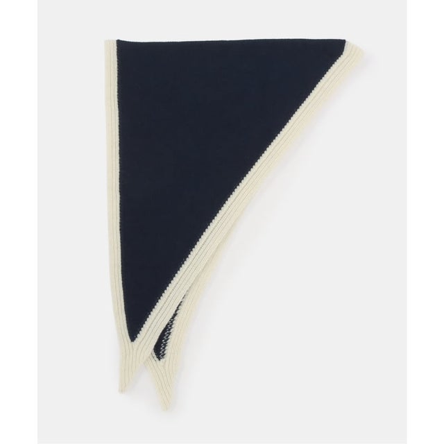 WILLIAM BRUNTON/ウィリアム ブラントン TRIANGLE SCARF （ネイビー）