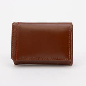 ノーブランド no brand 【本革 姫路レザー】三つ折りコンパクト財布