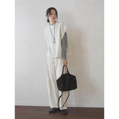 THIN LEATHER SMOOTH 3WAY TOTE BAG （ブラック）｜詳細画像