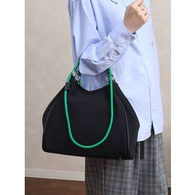 “Cheerful”ネオプレン2wayハンドルトート（gray,black) （ブラック）