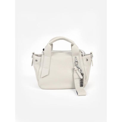 ヌエール nouer チャーム付きフェイクレザー2wayバッグ（silver,light gray,dark brown,khaki) （ライトグレー）｜詳細画像