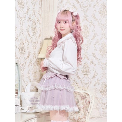 ノエミー NOEMIE ショルダースピンドルジョーゼットブラウス （黒）｜詳細画像