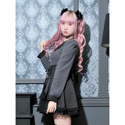 ノエミー NOEMIE ゴシッククロスリボンチョーカーカットソー （紫）｜詳細画像