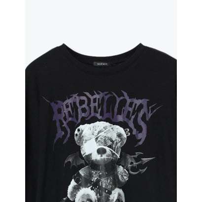病みくまデビルユニセックスTシャツ （赤）｜詳細画像