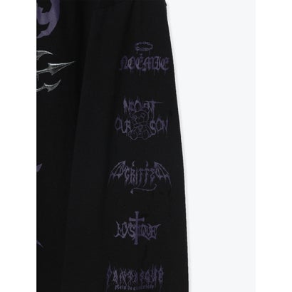 病みくまデビルユニセックスTシャツ （オフホワイト）｜詳細画像