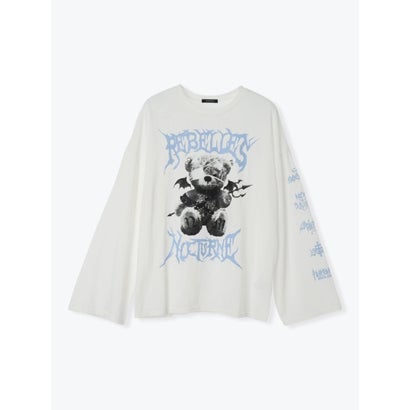病みくまデビルユニセックスTシャツ （紫）｜詳細画像