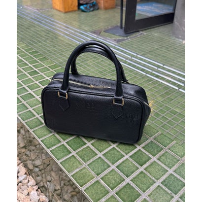 FR横長レザーボストンバッグ （ダークブラウン）｜詳細画像
