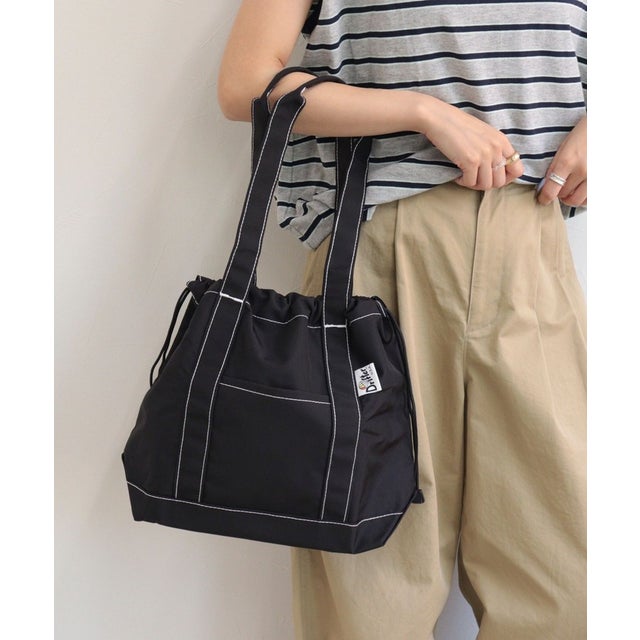 Drifter BUCKEYE DRAWSTRING TOTE M （ブラック）