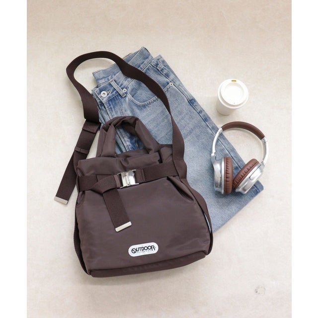OUTDOOR PRODUCTS ナイロン2wayベルトトートS （ブラウン）