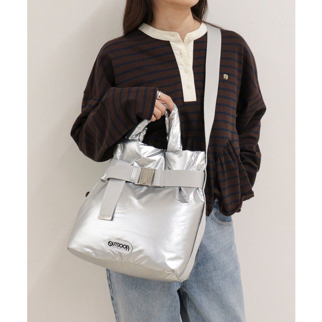 OUTDOOR PRODUCTS ナイロン2wayベルトトートS （シルバー）