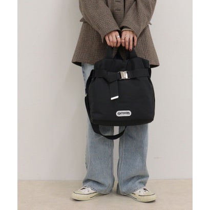 フレディエミュ fredy emue OUTDOOR PRODUCTS ナイロン2wayベルトトートS （ブラック）｜詳細画像