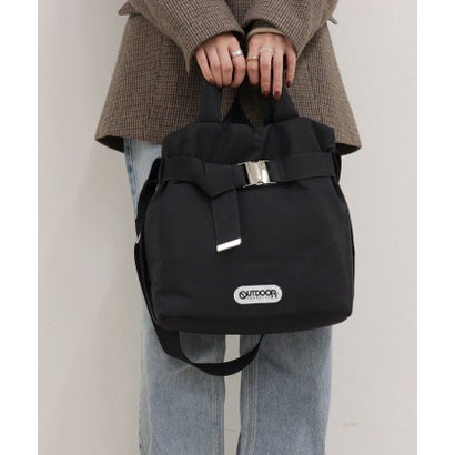 フレディエミュ fredy emue OUTDOOR PRODUCTS ナイロン2wayベルトトートS （ブラック）｜詳細画像