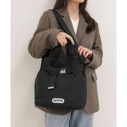フレディエミュ fredy emue OUTDOOR PRODUCTS ナイロン2wayベルトトートS （ブラック）｜詳細画像