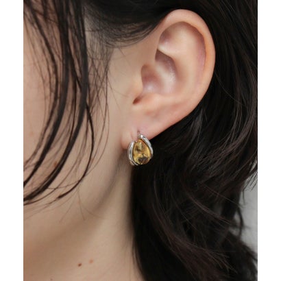 フレディエミュ fredy emue クリアストーンワンタッチピアス （ピンク）｜詳細画像