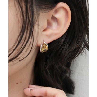 フレディエミュ fredy emue クリアストーンワンタッチピアス （ピンク）｜詳細画像