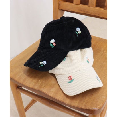 CASSELINI花刺繍コールキャップ （エクリュ）｜詳細画像