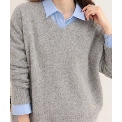 フレディエミュ fredy emue FOX MIX VネックニットPO （ブラウン）｜詳細画像