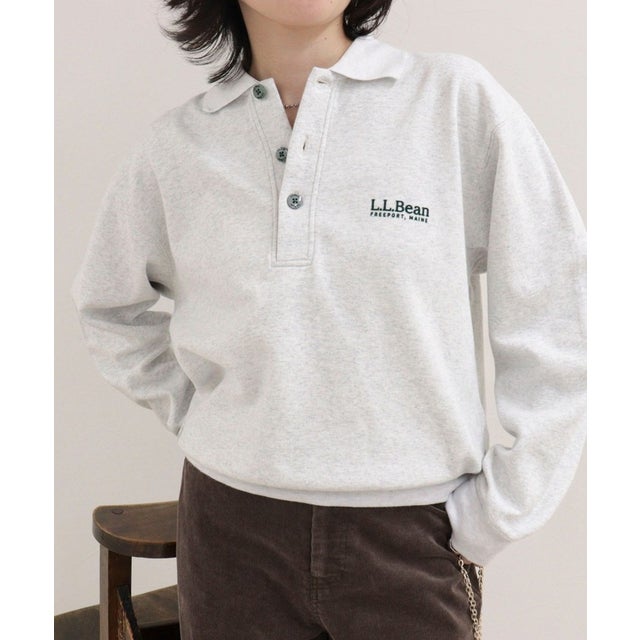 【L.L.Bean】Portage Polo Sweashirt （ライトグレー）