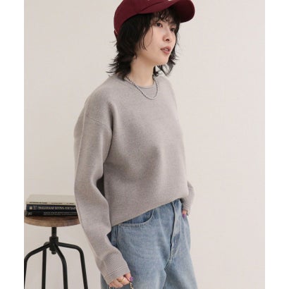 【WEB限定】FR刺繍スウェットニットプルオーバー （オフホワイト）｜詳細画像