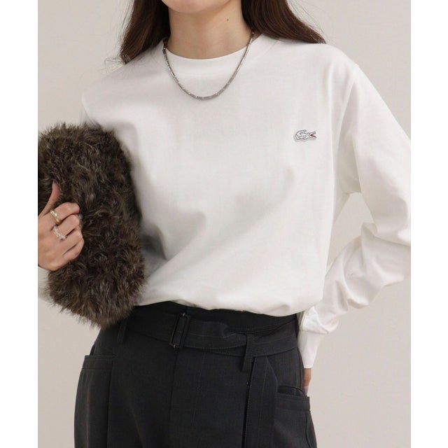 【LACOSTE】ロングスリーブTシャツ （オフホワイト）