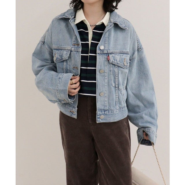 【LEVI’S】LOOSE CROP TRUCKER （ライトブルー）