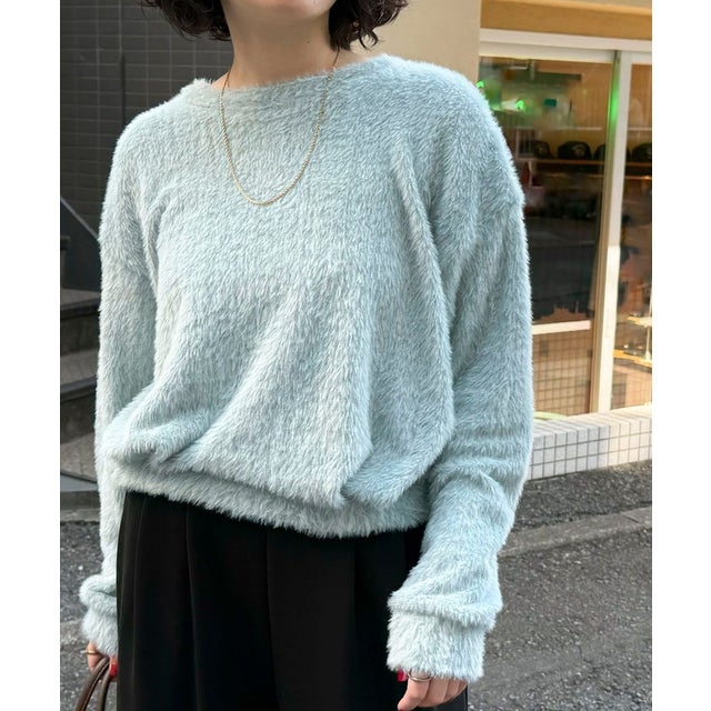 シャギー裾タックPO （グレイッシュブルー）