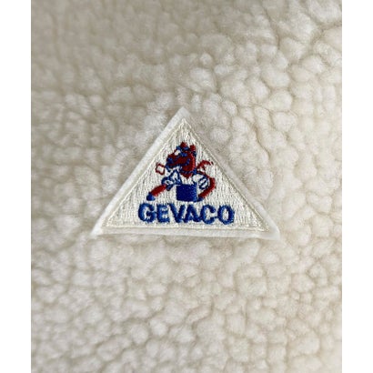 【GEVACO】スタンドカラーボアベスト （キナリ）｜詳細画像