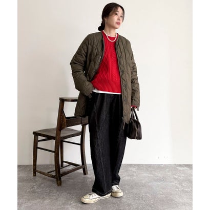 【TAION】MILITARY M65 LINER W-ZIP DOWN JKT （オフホワイト）｜詳細画像