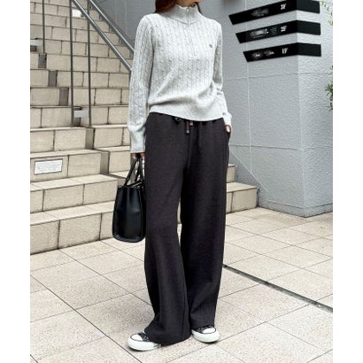 ウエストリブ裏ボアPT （チャコールグレー）｜詳細画像