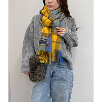 TWEEDMILL48幅ウールストール （ホワイト系2）｜詳細画像