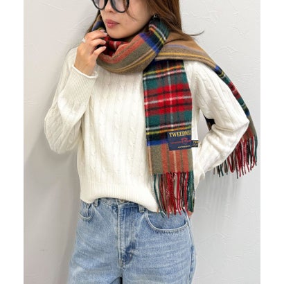 TWEEDMILL48幅ウールストール （イエロー系1）｜詳細画像