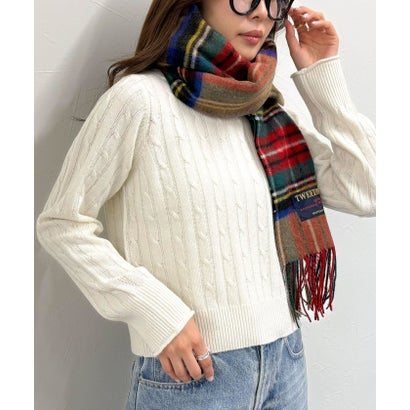 TWEEDMILL48幅ウールストール （ブルー系1）｜詳細画像
