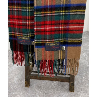 TWEEDMILL48幅ウールストール （ブルー系1）｜詳細画像