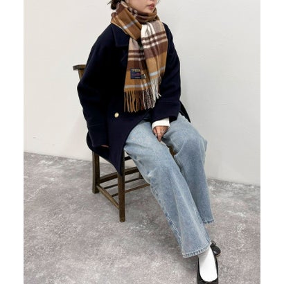 TWEEDMILL48幅ウールストール （ブルー系1）｜詳細画像
