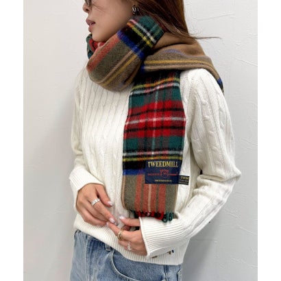 TWEEDMILL48幅ウールストール （グレー系1）｜詳細画像