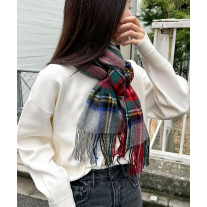 TWEEDMILL48幅ウールストール （グレー系1）｜詳細画像