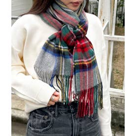 TWEEDMILL48幅ウールストール （グレー系1）