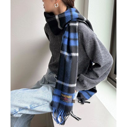 TWEEDMILL48幅ウールストール （ブラウンベージュ系1）｜詳細画像